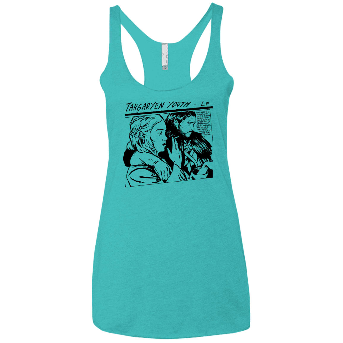 T-Shirts Tahiti Blue / X-Small Targaryen Youth Women's Triblend Racerback Tank