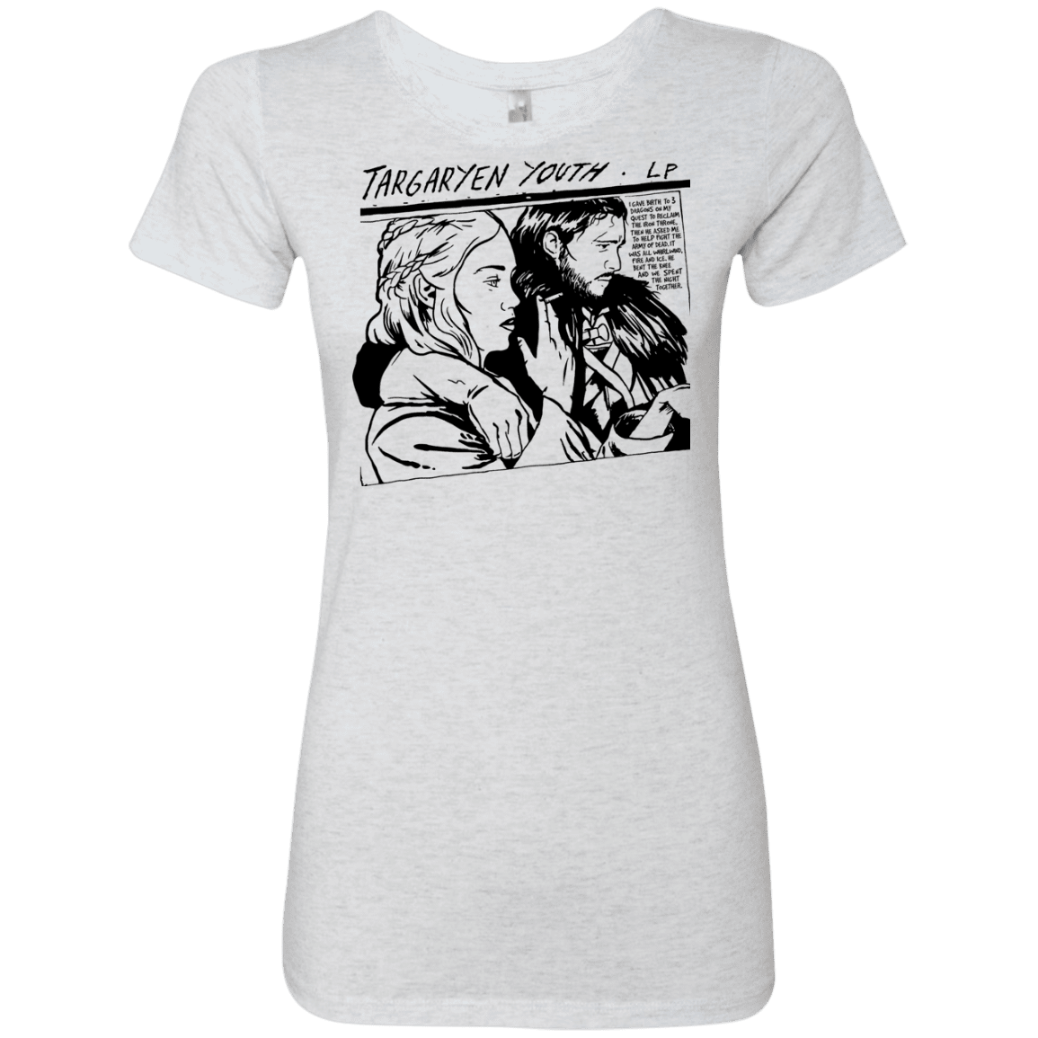 T-Shirts Heather White / S Targaryen Youth Women's Triblend T-Shirt