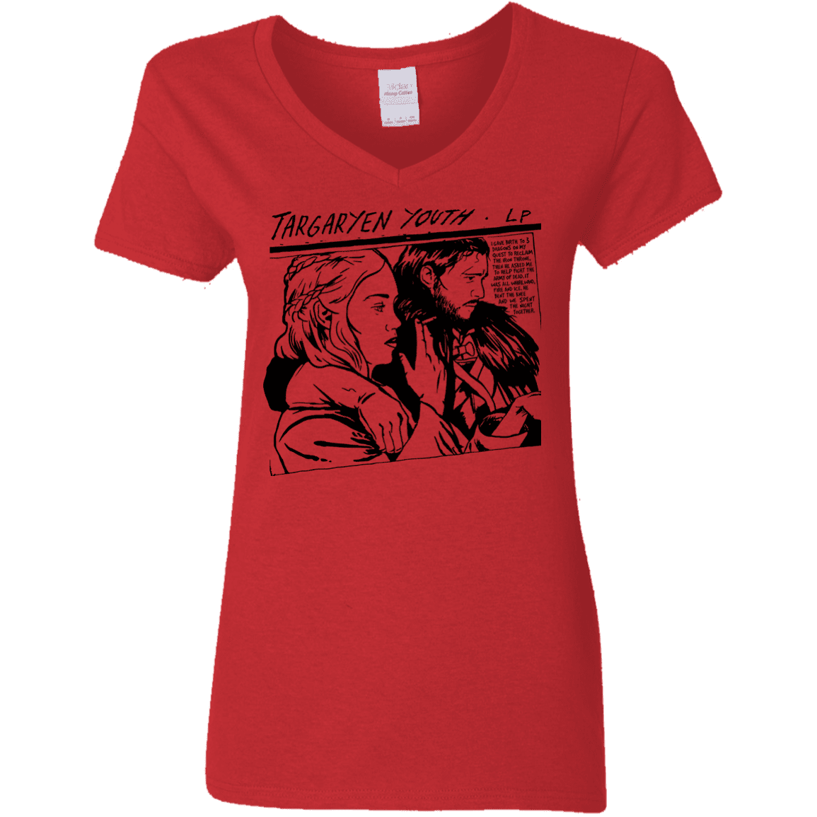 T-Shirts Red / S Targaryen Youth Women's V-Neck T-Shirt