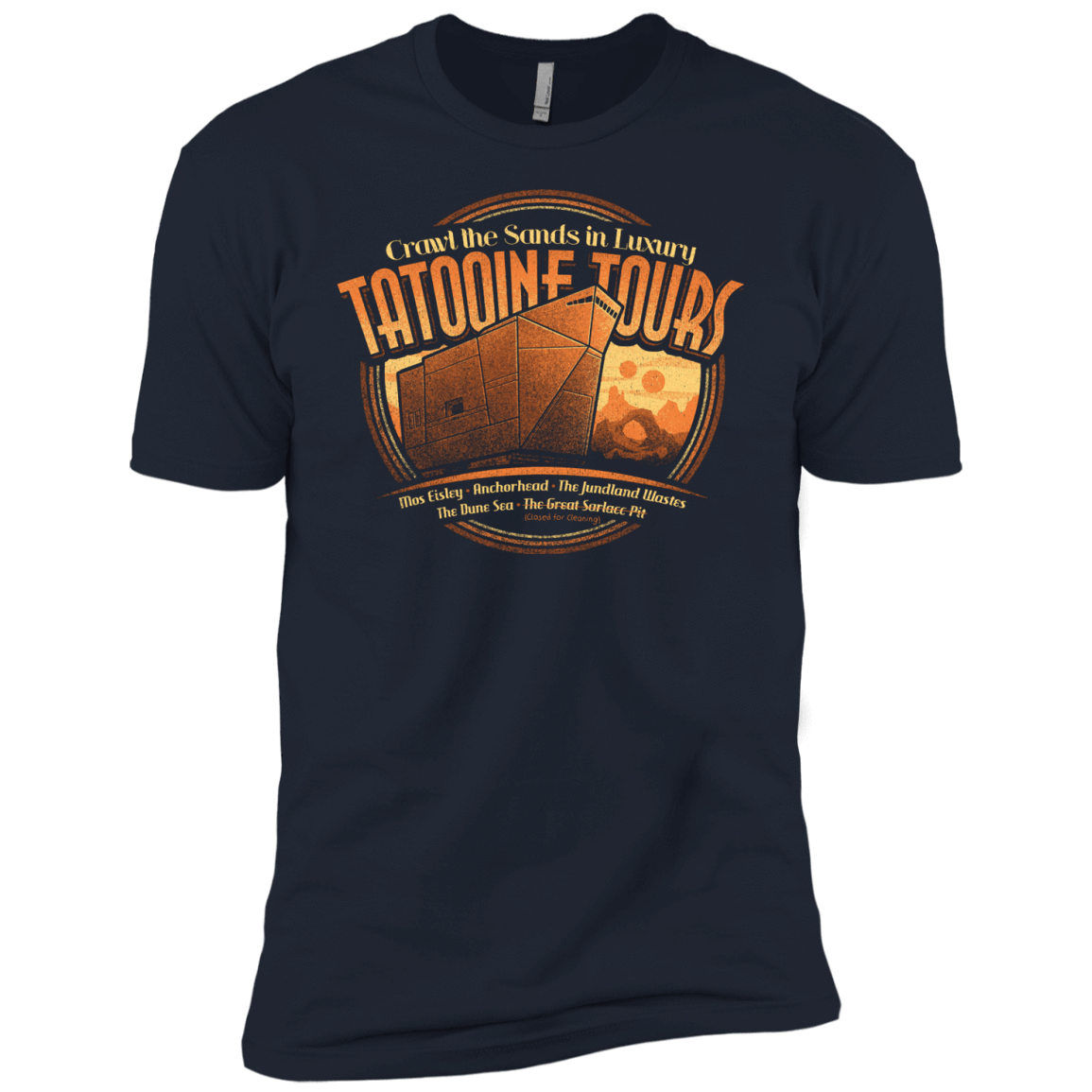 T-Shirts Midnight Navy / YXS Tatooine Tours Boys Premium T-Shirt