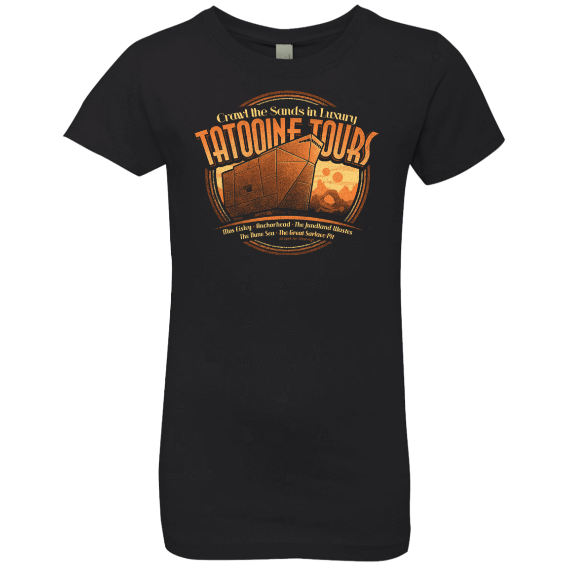 T-Shirts Black / YXS Tatooine Tours Girls Premium T-Shirt