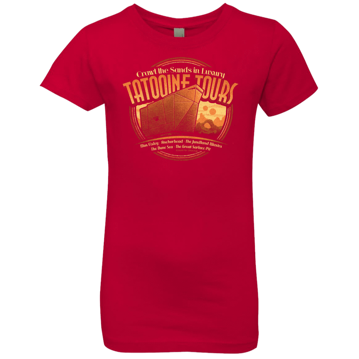 T-Shirts Red / YXS Tatooine Tours Girls Premium T-Shirt