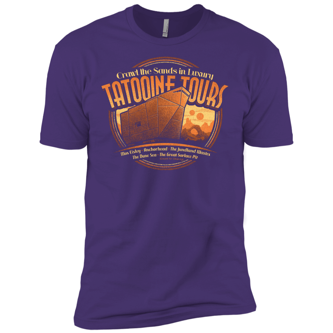 T-Shirts Purple Rush/ / X-Small Tatooine Tours Men's Premium T-Shirt