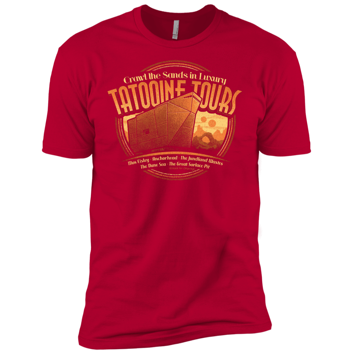 T-Shirts Red / X-Small Tatooine Tours Men's Premium T-Shirt