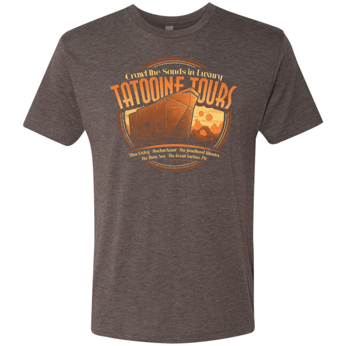 T-Shirts Macchiato / S Tatooine Tours Men's Triblend T-Shirt