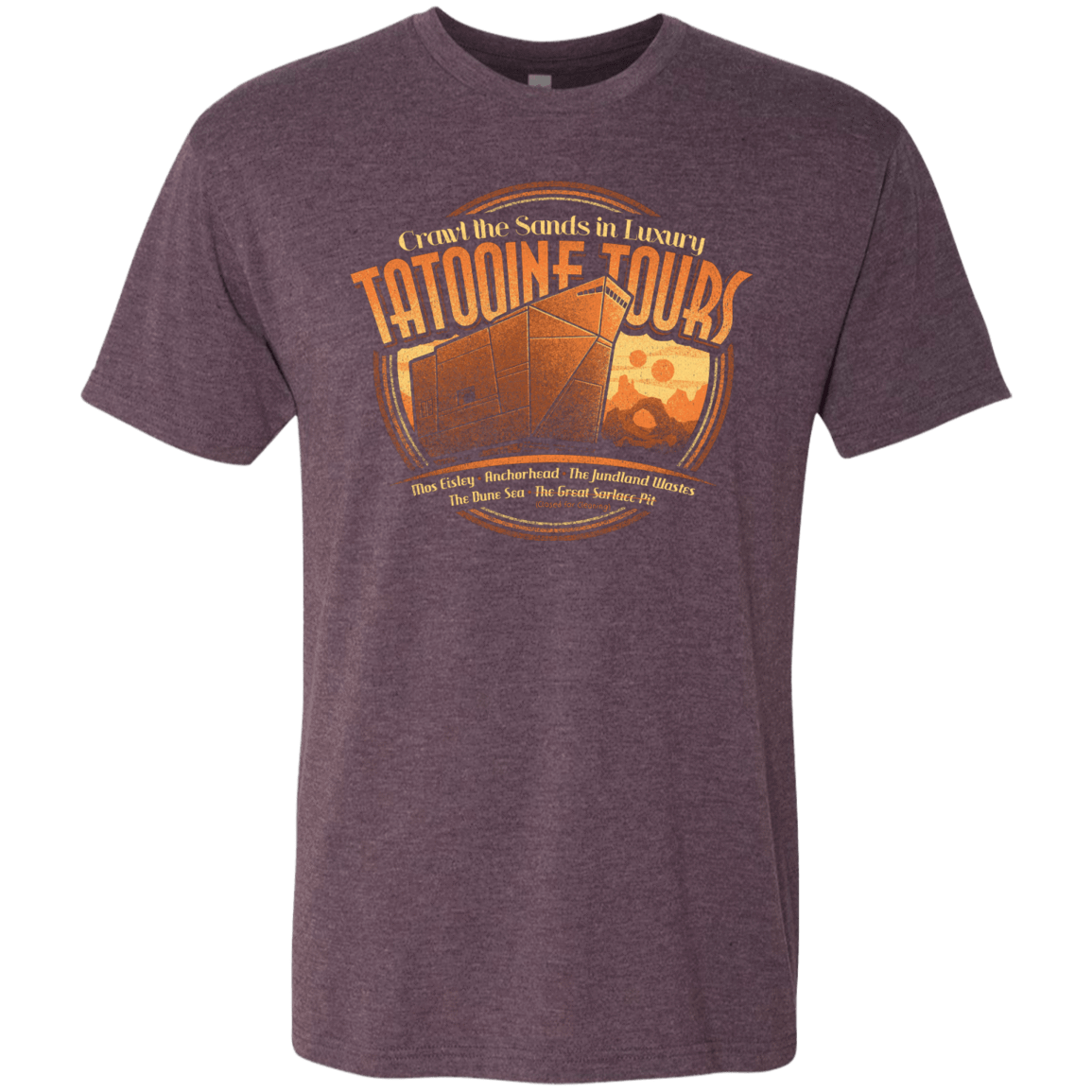 T-Shirts Vintage Purple / S Tatooine Tours Men's Triblend T-Shirt