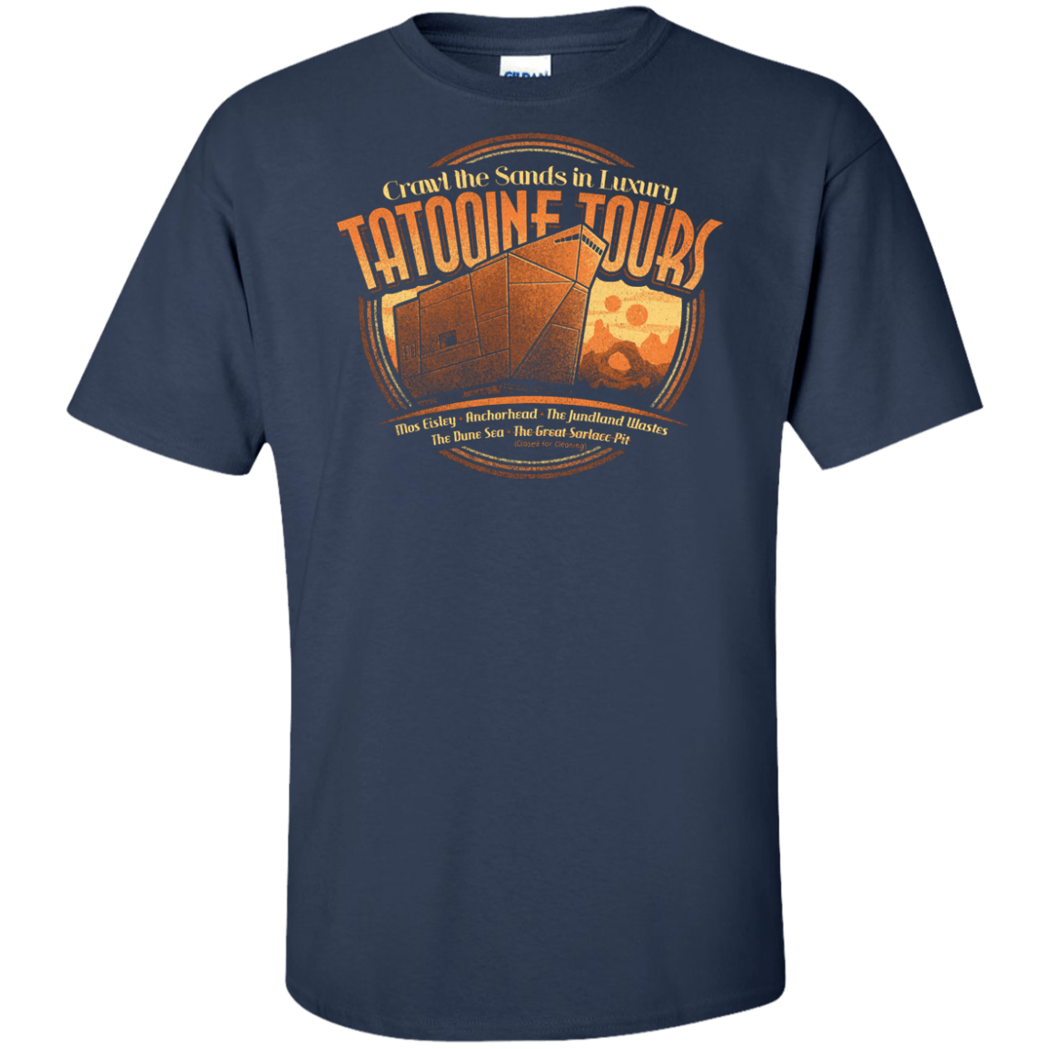T-Shirts Navy / XLT Tatooine Tours Tall T-Shirt