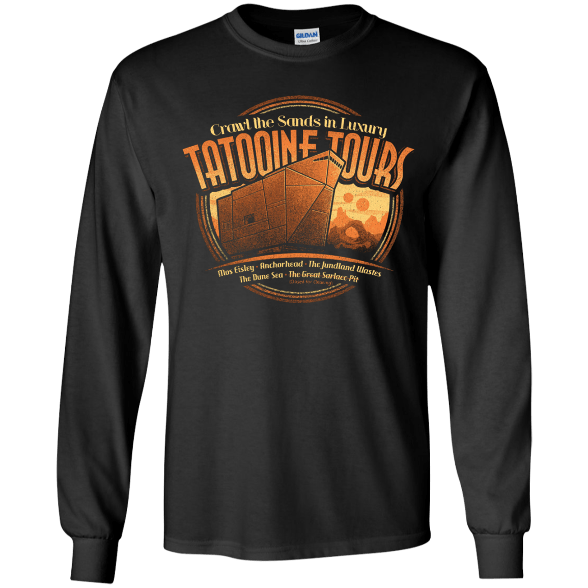 T-Shirts Black / YS Tatooine Tours Youth Long Sleeve T-Shirt