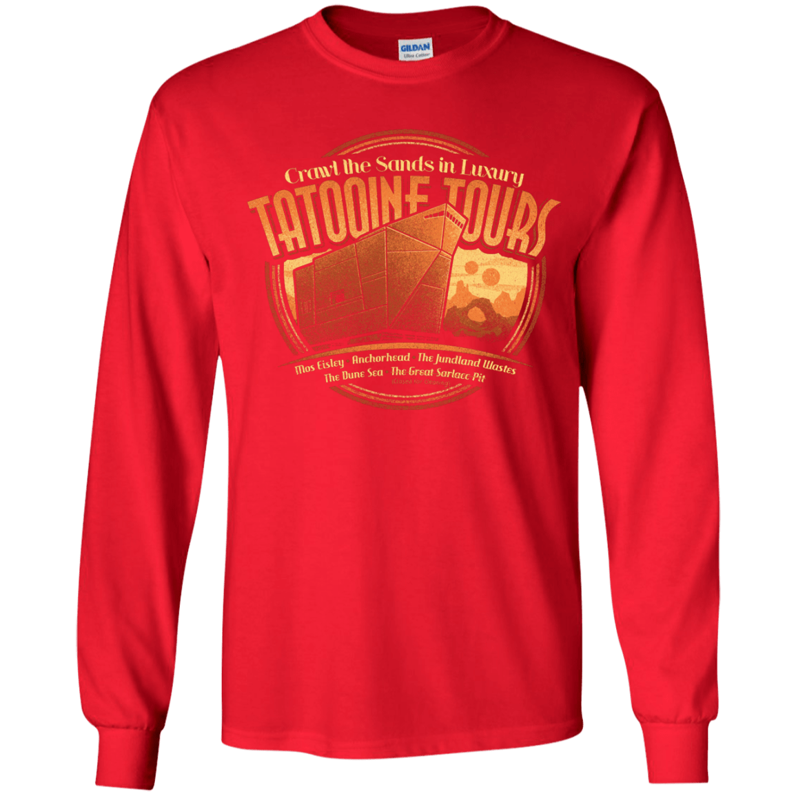 T-Shirts Red / YS Tatooine Tours Youth Long Sleeve T-Shirt