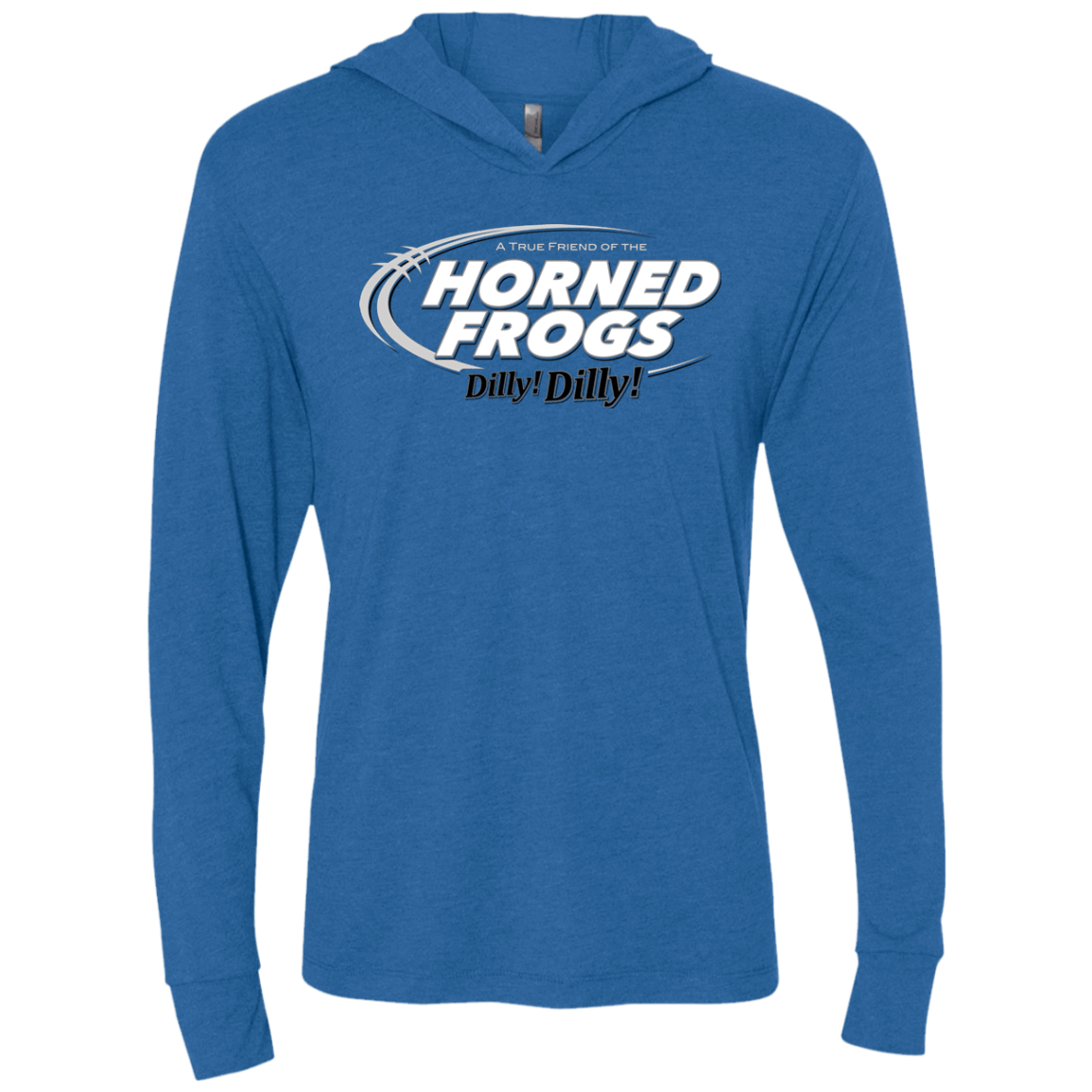 T-Shirts Vintage Royal / X-Small TCU Dilly Dilly Triblend Long Sleeve Hoodie Tee