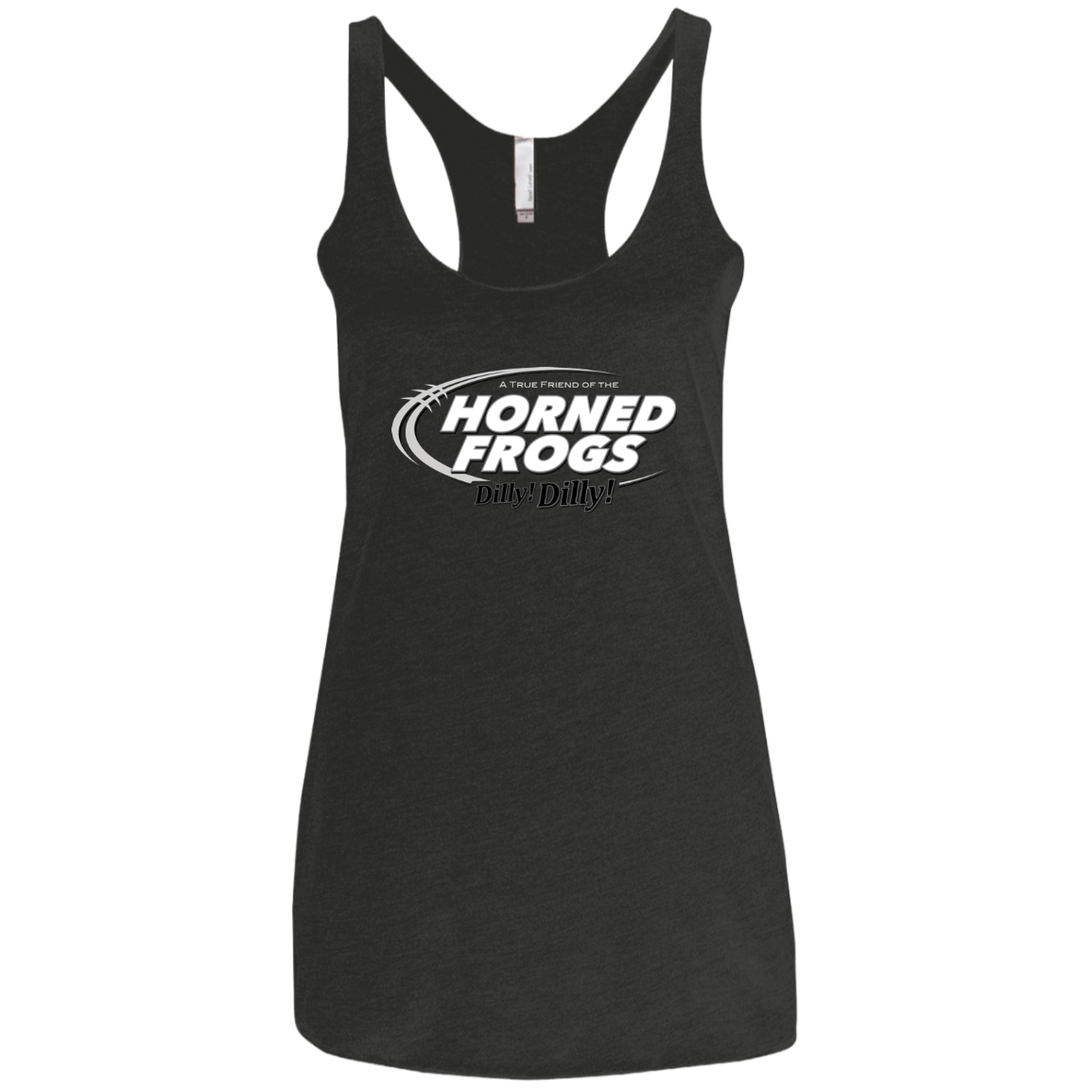 T-Shirts Vintage Black / X-Small TCU Dilly Dilly Women's Triblend Racerback Tank