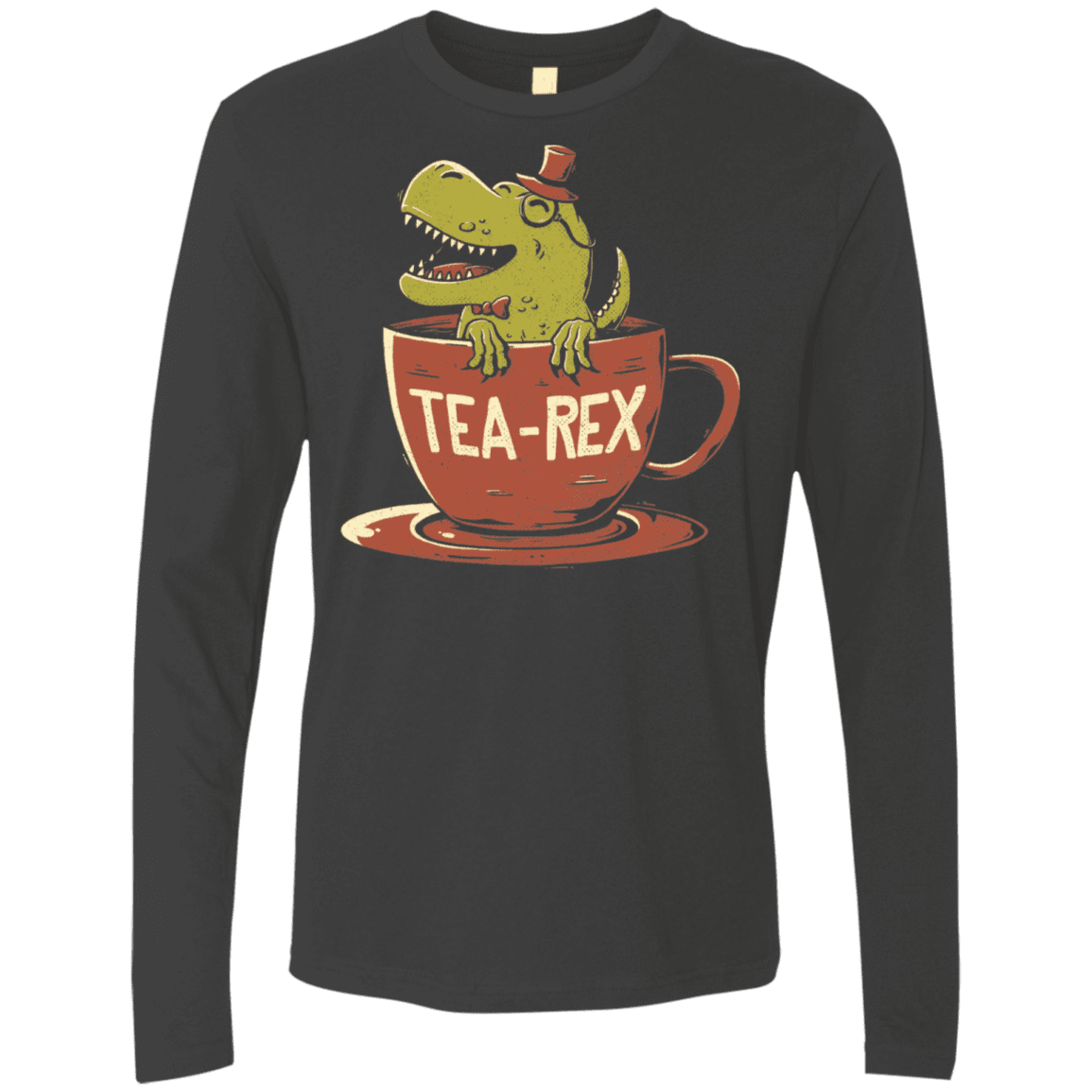T-Shirts Heavy Metal / S Tea-Rex Men's Premium Long Sleeve