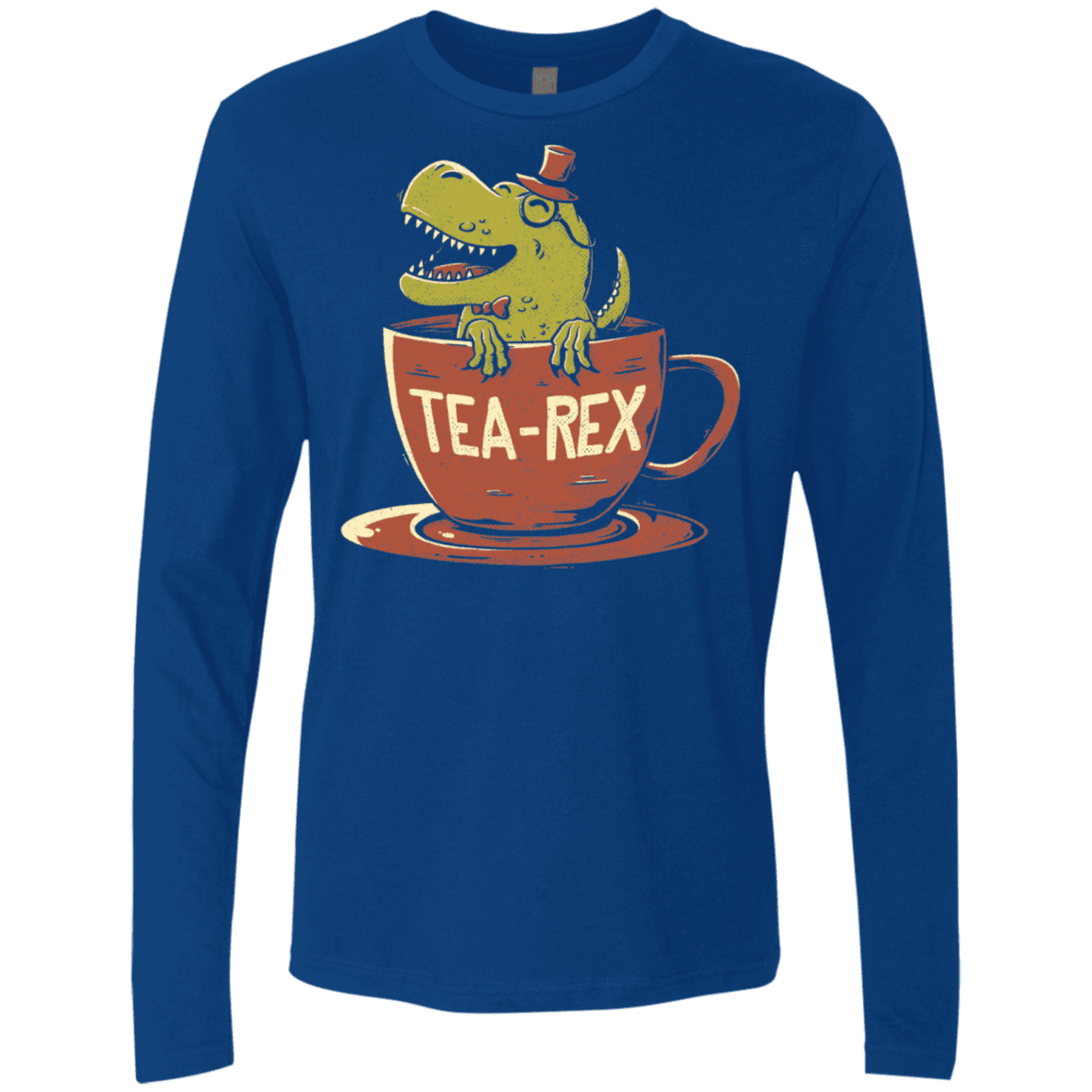 T-Shirts Royal / S Tea-Rex Men's Premium Long Sleeve