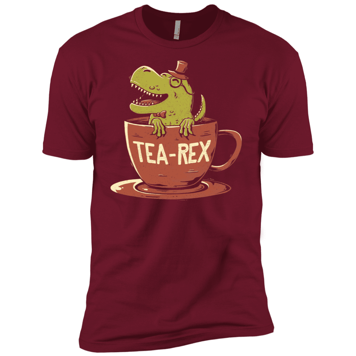 T-Shirts Cardinal / X-Small Tea-Rex Men's Premium T-Shirt
