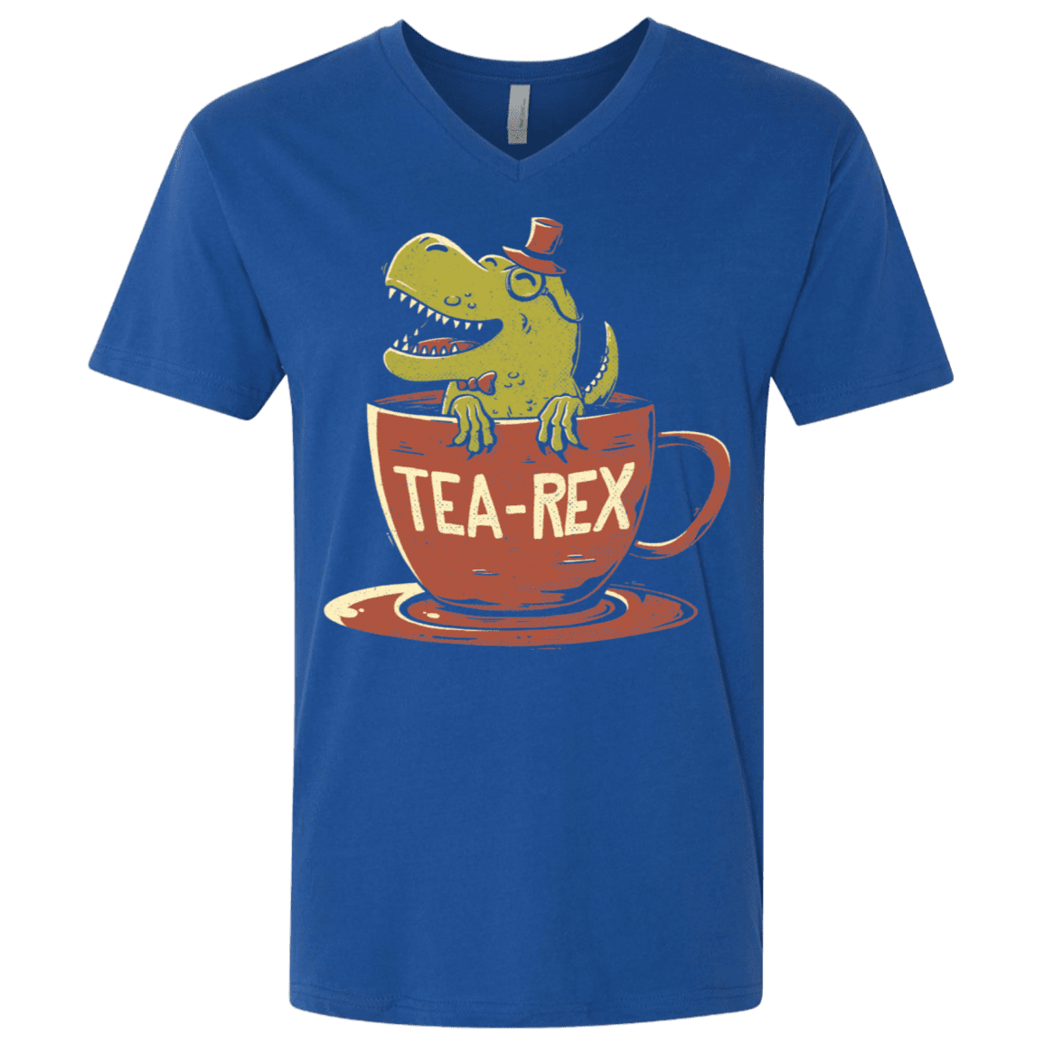 T-Shirts Royal / X-Small Tea-Rex Men's Premium V-Neck