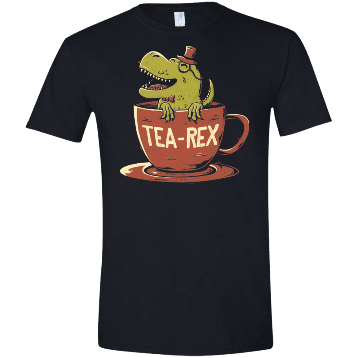 T-Shirts Black / X-Small Tea-Rex Men's Semi-Fitted Softstyle