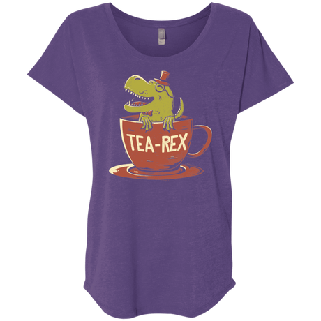 T-Shirts Purple Rush / X-Small Tea-Rex Triblend Dolman Sleeve