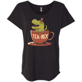 T-Shirts Vintage Black / X-Small Tea-Rex Triblend Dolman Sleeve
