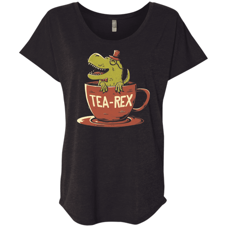T-Shirts Vintage Black / X-Small Tea-Rex Triblend Dolman Sleeve