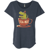 T-Shirts Vintage Navy / X-Small Tea-Rex Triblend Dolman Sleeve