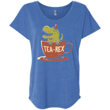 T-Shirts Vintage Royal / X-Small Tea-Rex Triblend Dolman Sleeve
