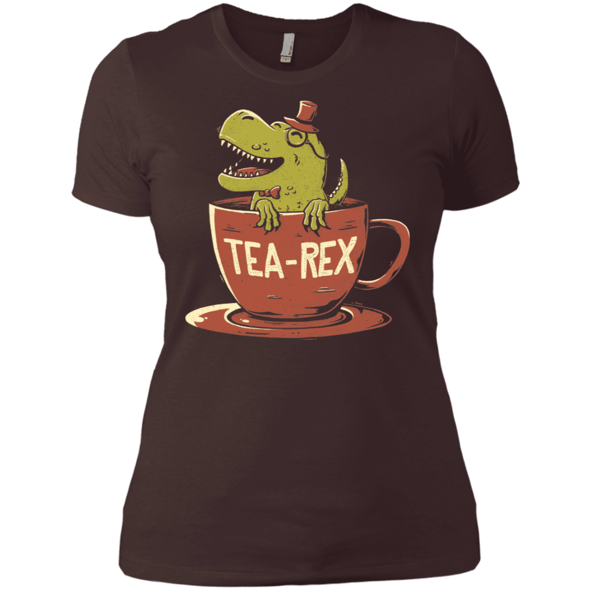T-Shirts Dark Chocolate / X-Small Tea-Rex Women's Premium T-Shirt