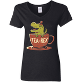 T-Shirts Black / S Tea-Rex Women's V-Neck T-Shirt