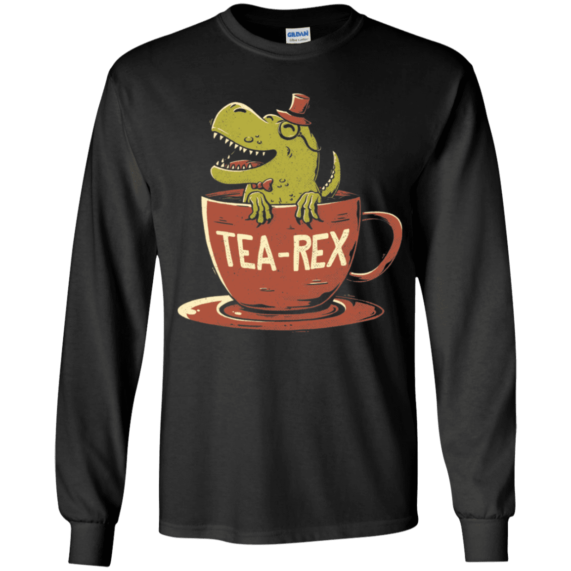 T-Shirts Black / YS Tea-Rex Youth Long Sleeve T-Shirt