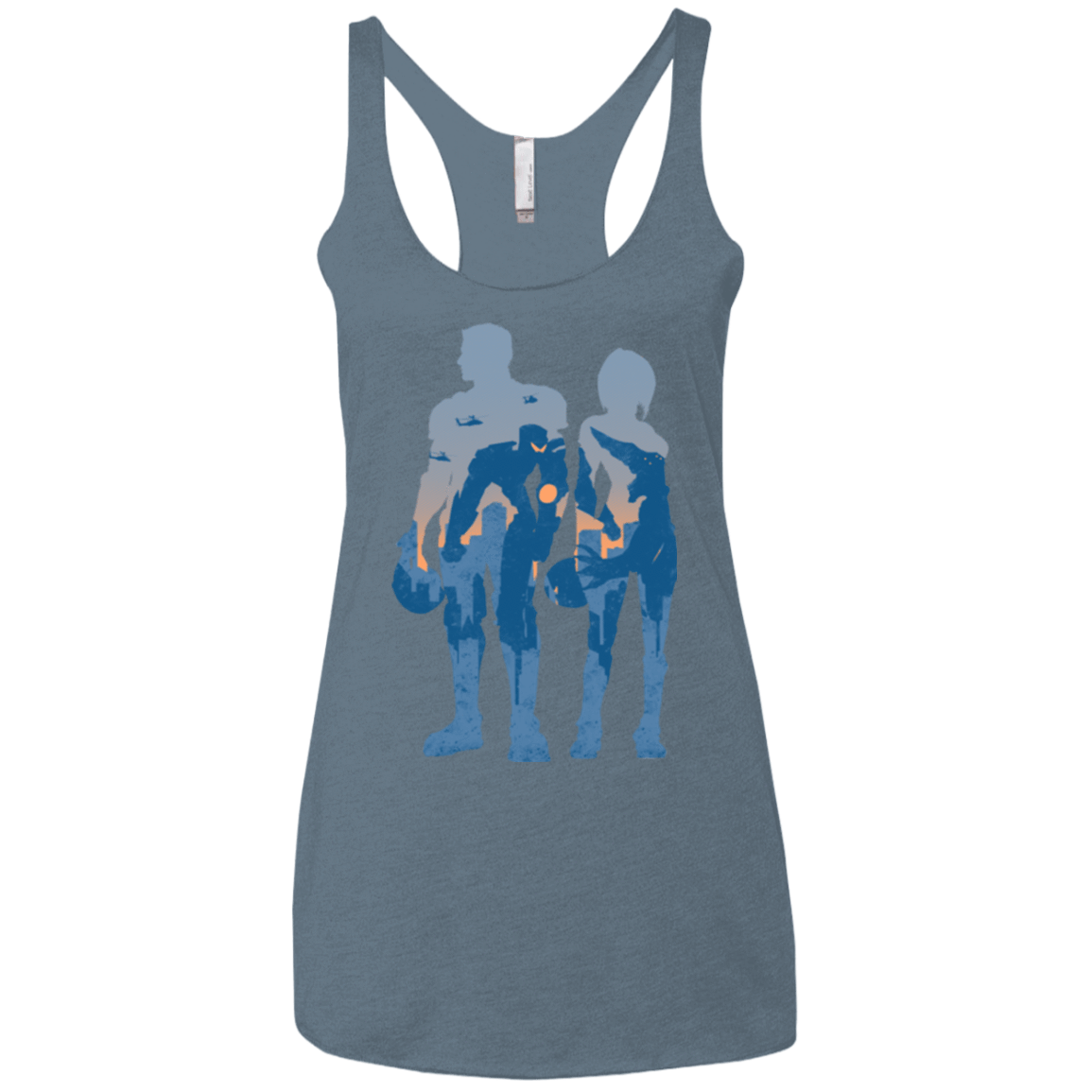 T-Shirts Indigo / X-Small Team danger Women's Triblend Racerback Tank
