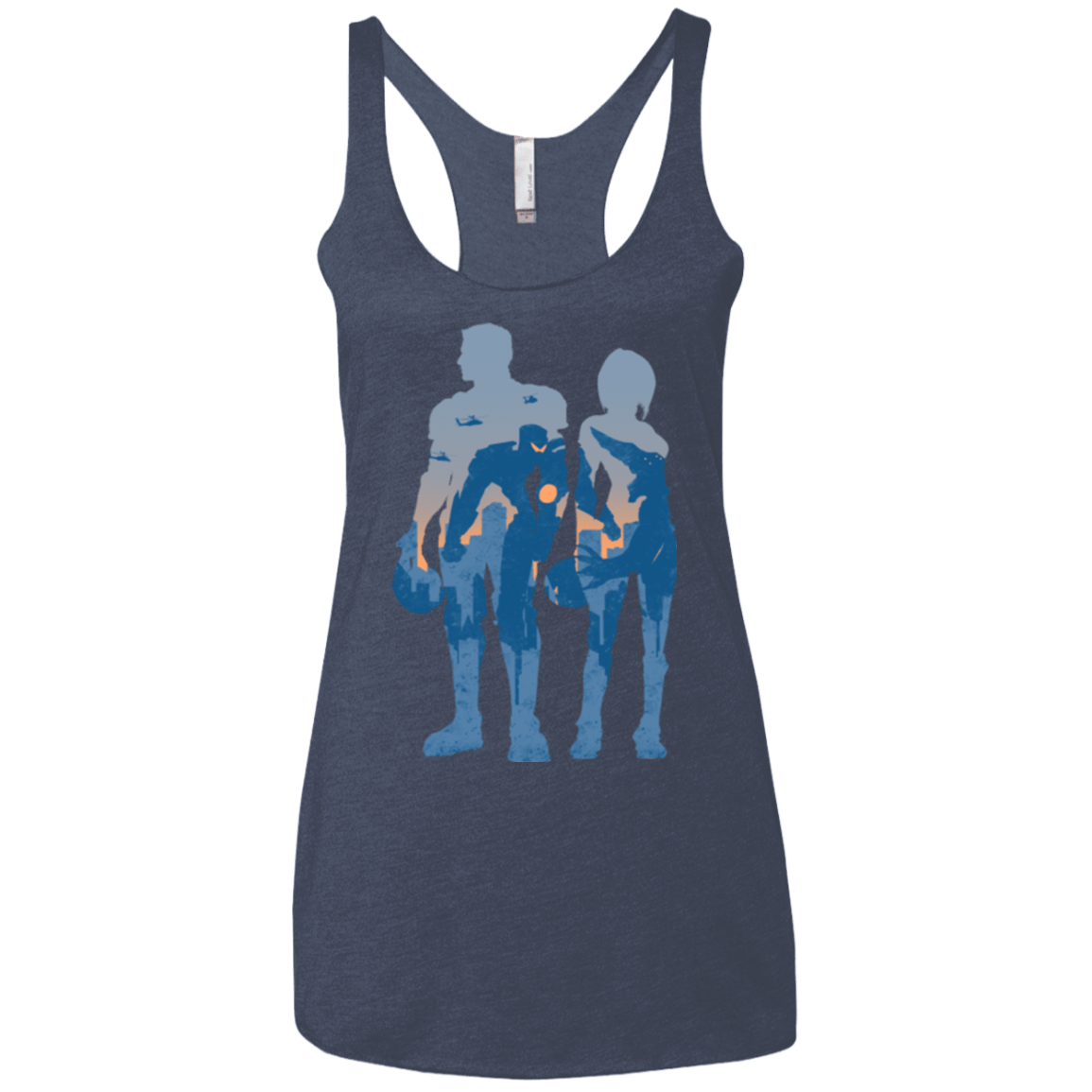 T-Shirts Vintage Navy / X-Small Team danger Women's Triblend Racerback Tank