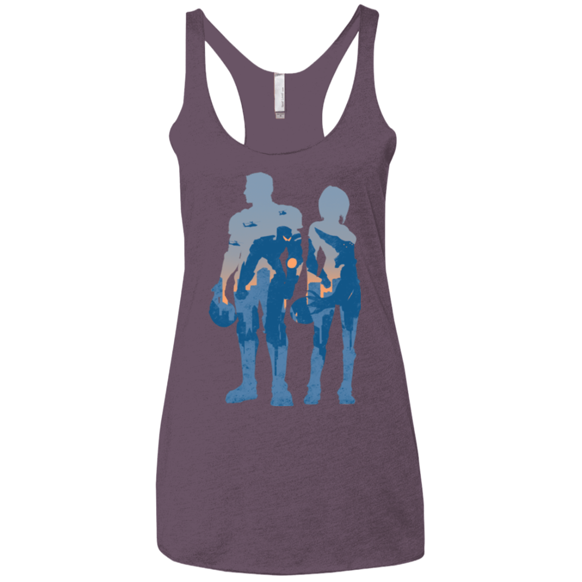 T-Shirts Vintage Purple / X-Small Team danger Women's Triblend Racerback Tank