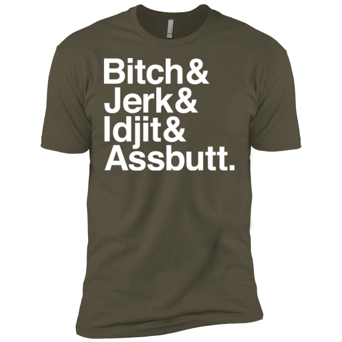 T-Shirts Military Green / X-Small Team Free Will Helvetica Men's Premium T-Shirt