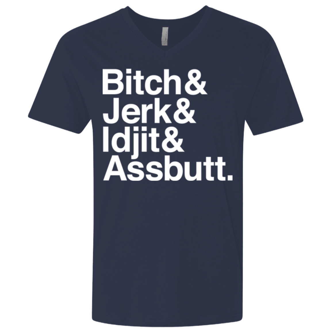 T-Shirts Midnight Navy / X-Small Team Free Will Helvetica Men's Premium V-Neck