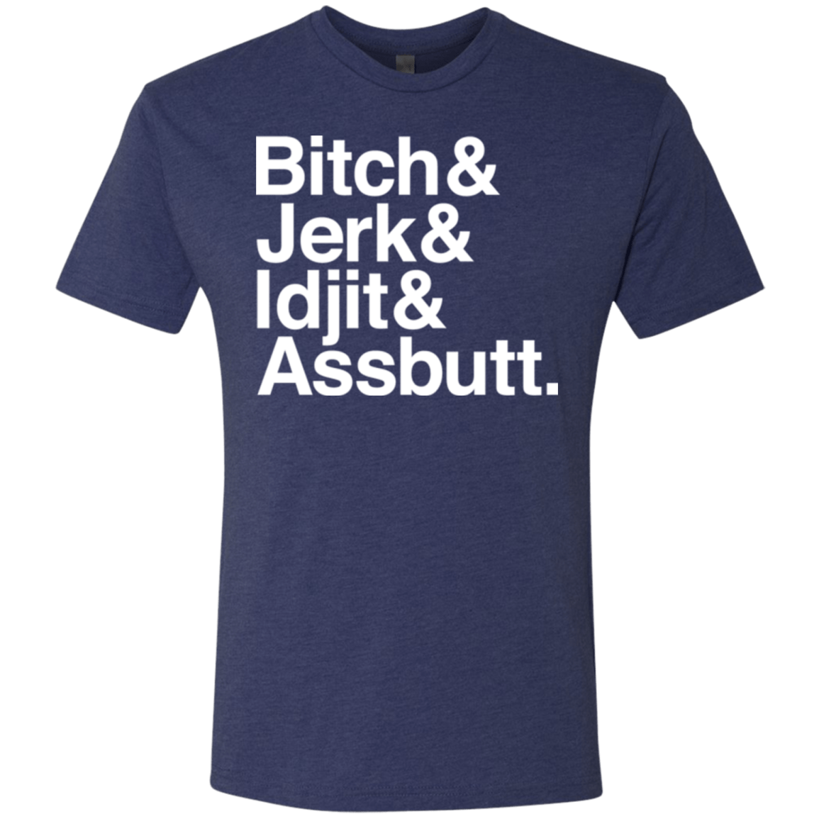T-Shirts Vintage Navy / Small Team Free Will Helvetica Men's Triblend T-Shirt