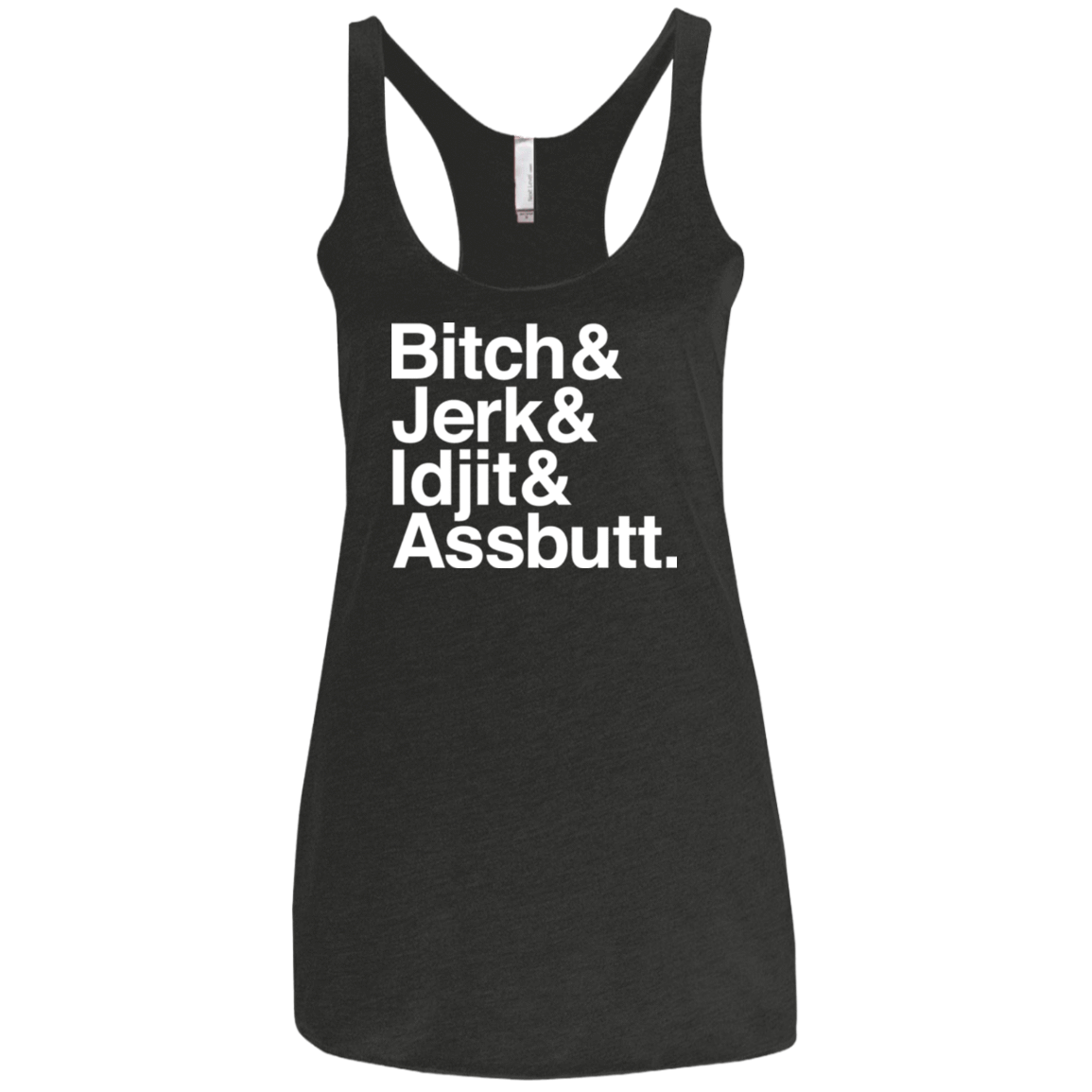 T-Shirts Vintage Black / X-Small Team Free Will Helvetica Women's Triblend Racerback Tank