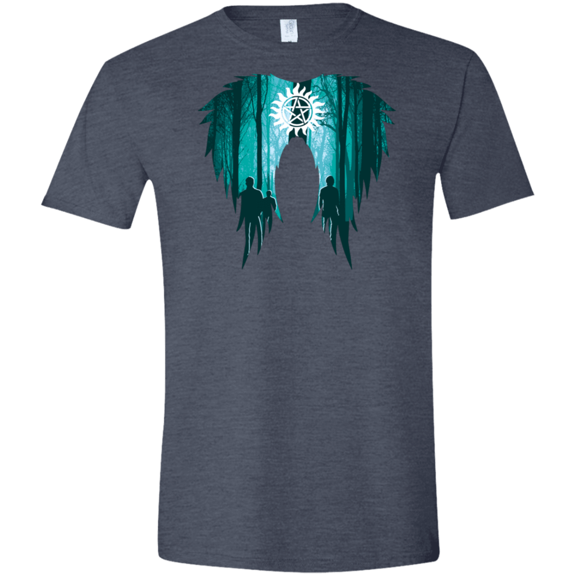 T-Shirts Heather Navy / S Team Free Will Men's Semi-Fitted Softstyle