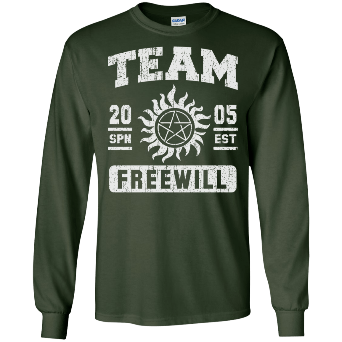 T-Shirts Forest Green / S Team Freewill Men's Long Sleeve T-Shirt
