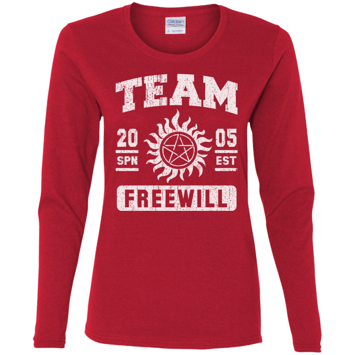 T-Shirts Red / S Team Freewill Women's Long Sleeve T-Shirt
