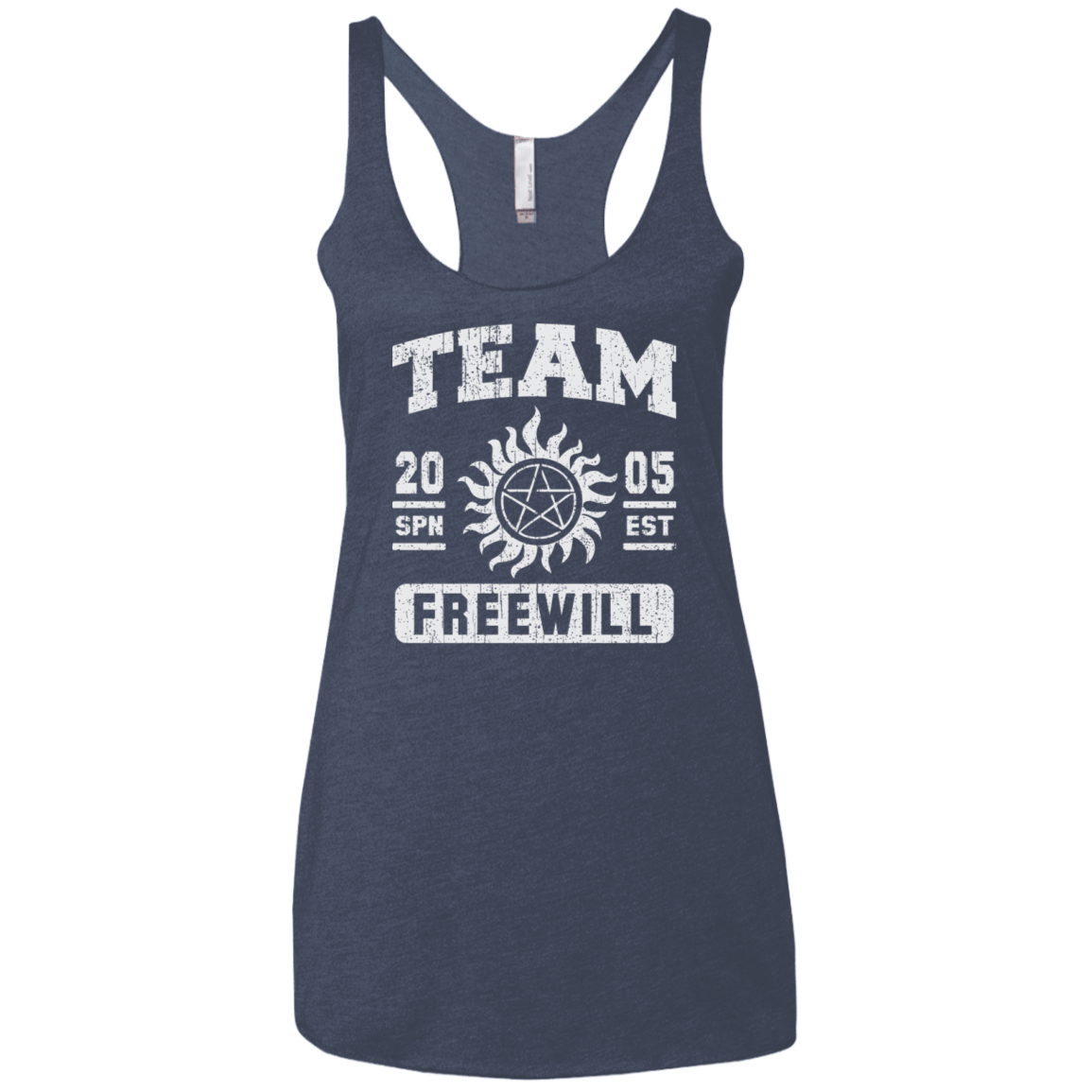 T-Shirts Vintage Navy / X-Small Team Freewill Women's Triblend Racerback Tank