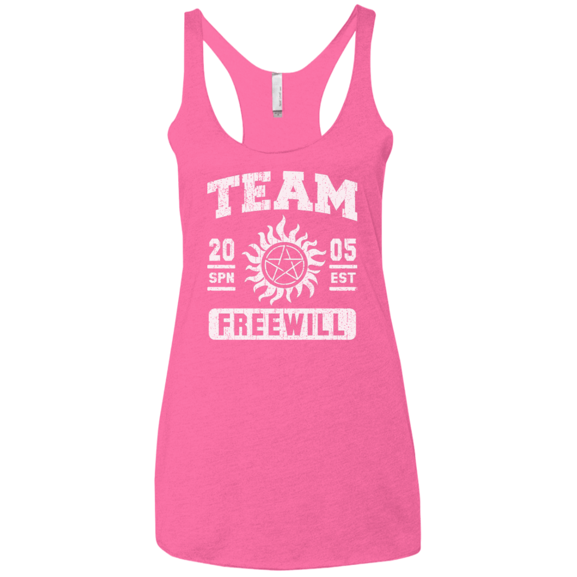 T-Shirts Vintage Pink / X-Small Team Freewill Women's Triblend Racerback Tank
