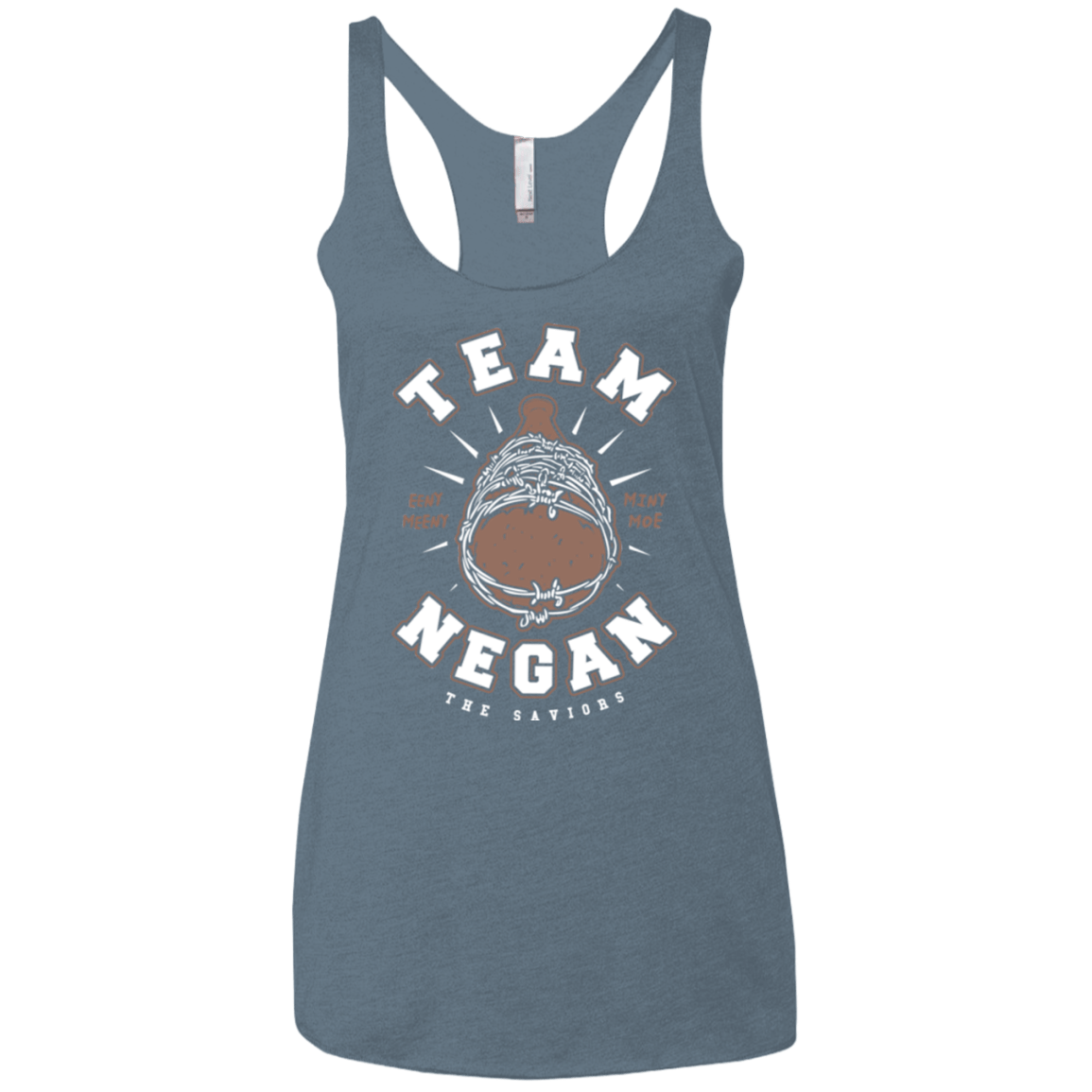 T-Shirts Indigo / X-Small Team Negan Women's Triblend Racerback Tank