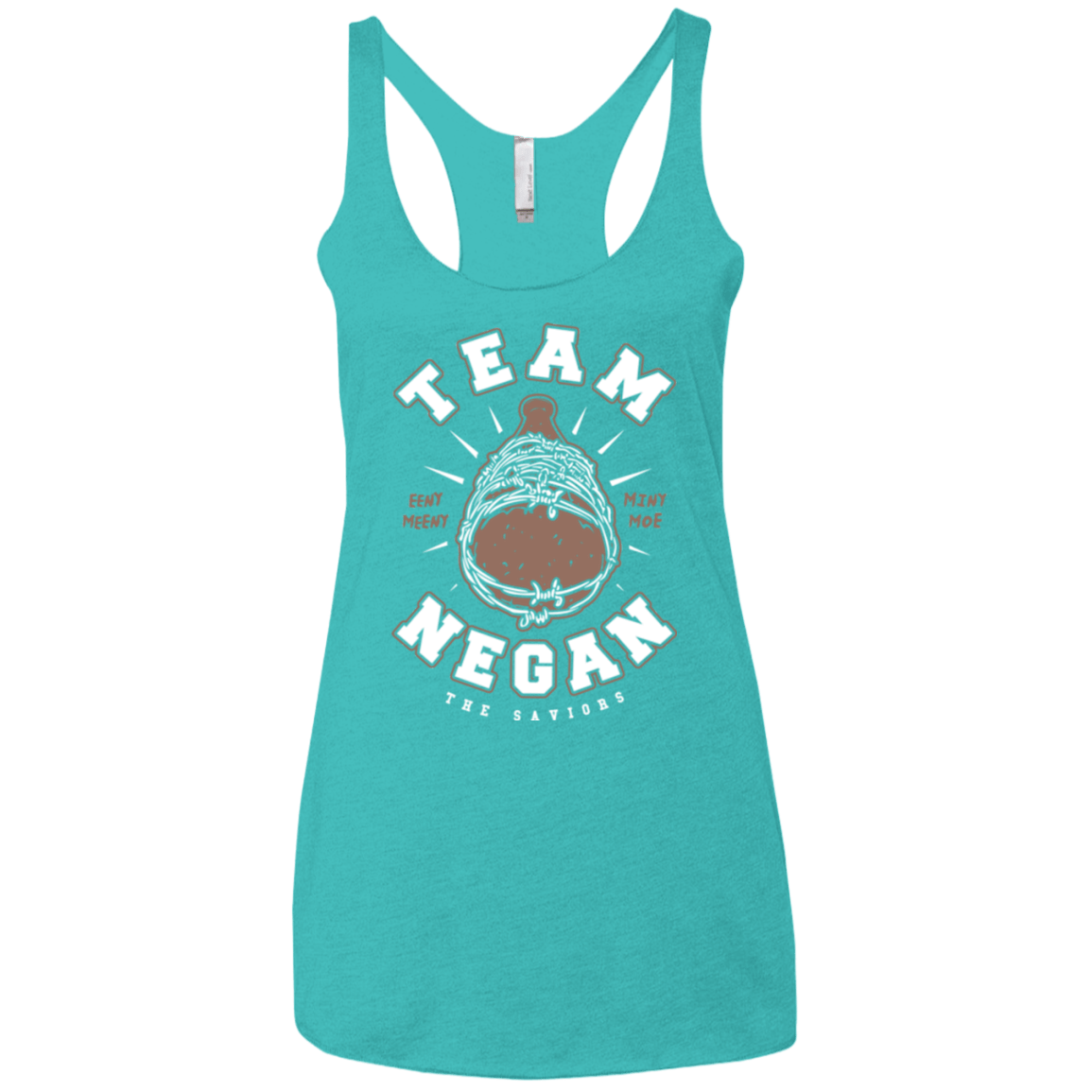 T-Shirts Tahiti Blue / X-Small Team Negan Women's Triblend Racerback Tank