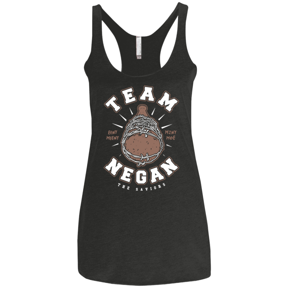 T-Shirts Vintage Black / X-Small Team Negan Women's Triblend Racerback Tank