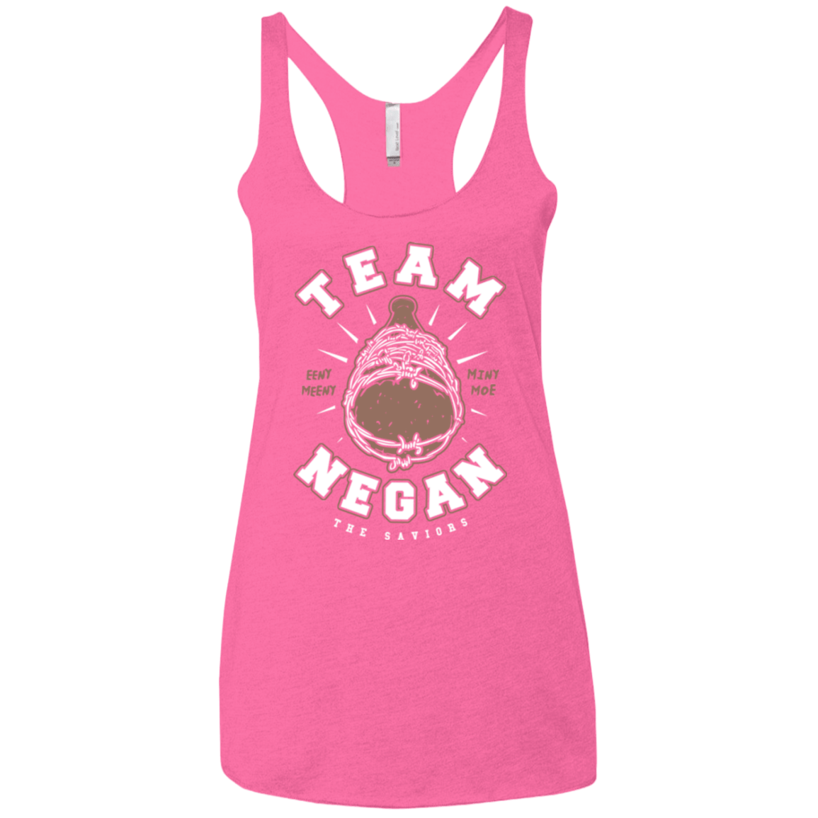 T-Shirts Vintage Pink / X-Small Team Negan Women's Triblend Racerback Tank