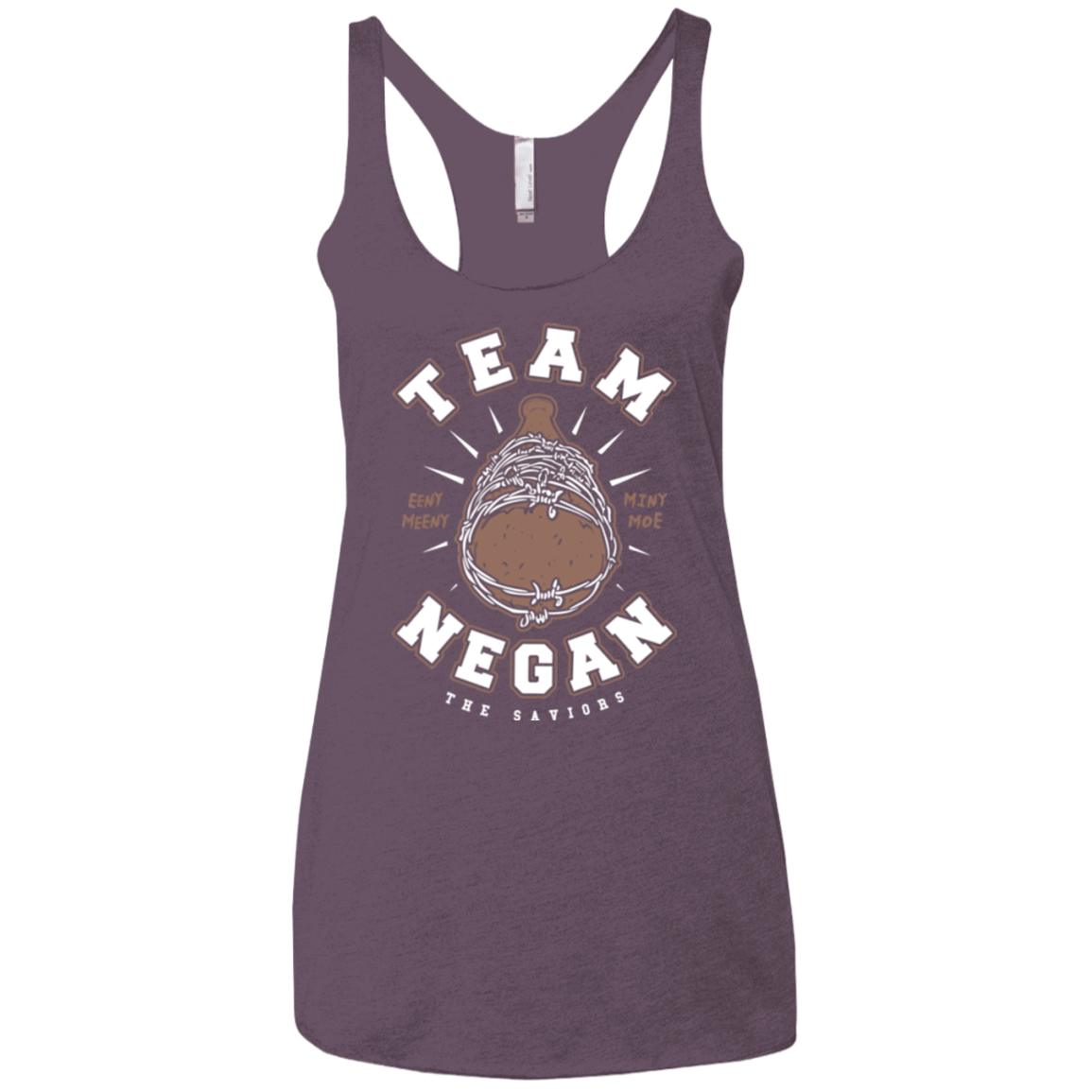 T-Shirts Vintage Purple / X-Small Team Negan Women's Triblend Racerback Tank