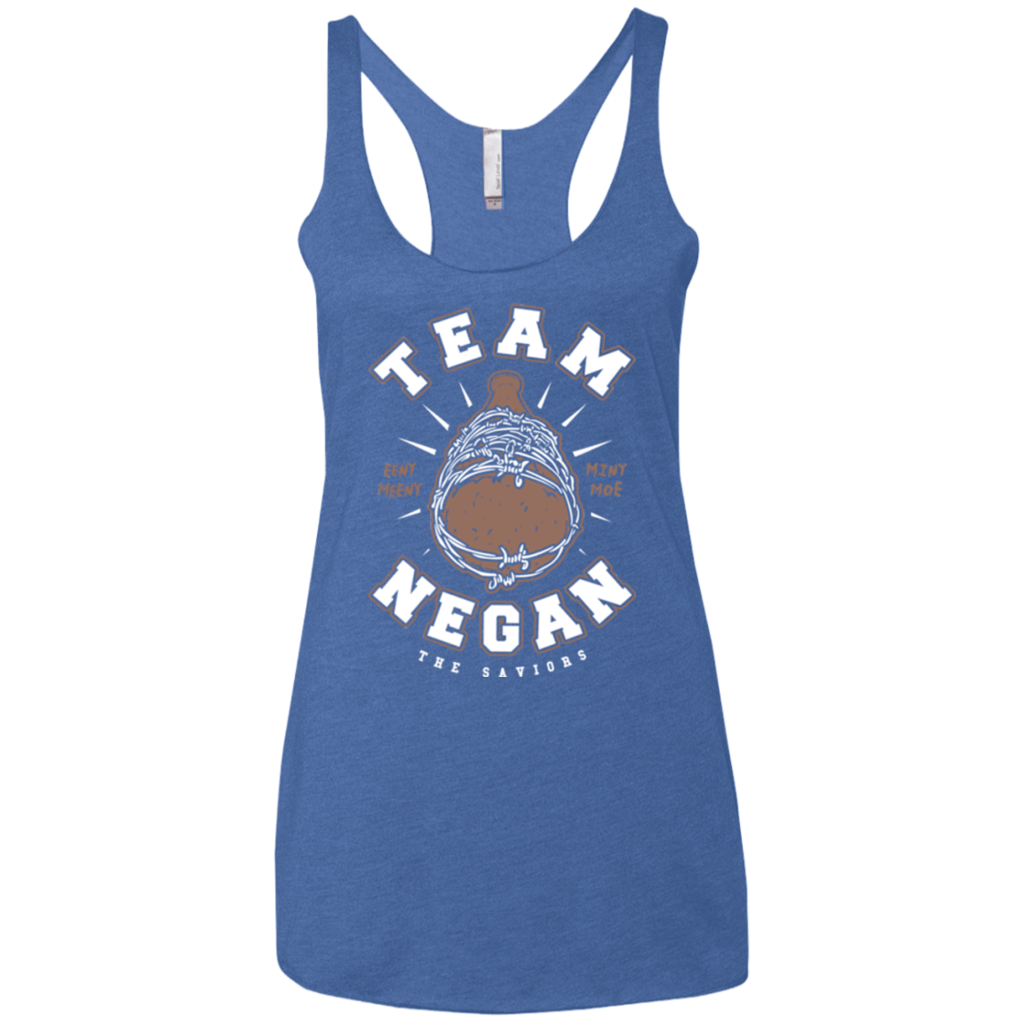 T-Shirts Vintage Royal / X-Small Team Negan Women's Triblend Racerback Tank