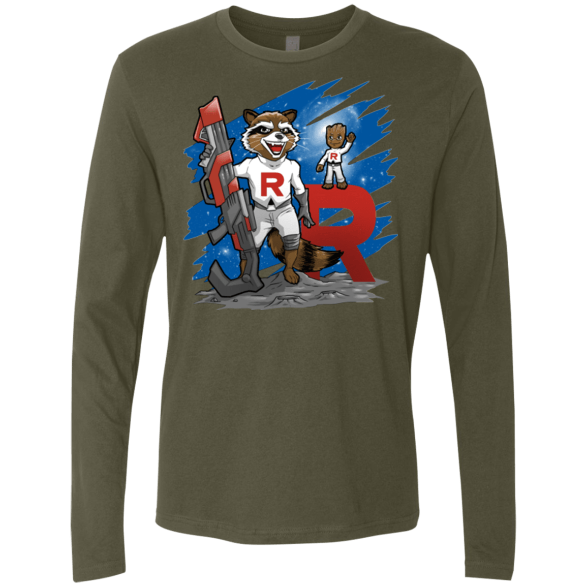 T-Shirts Military Green / Small Team R Men's Premium Long Sleeve