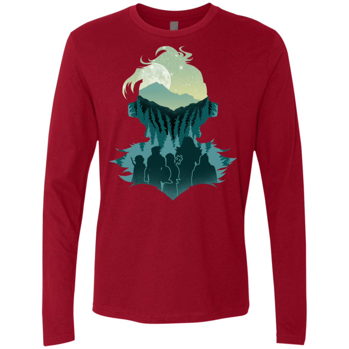 T-Shirts Cardinal / S Team Slayer Men's Premium Long Sleeve