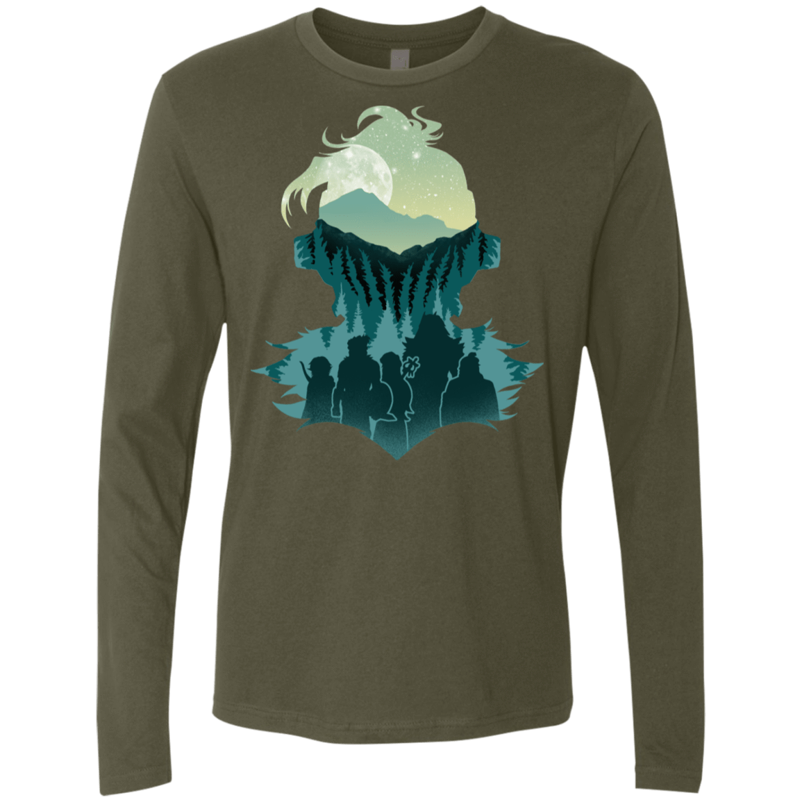 T-Shirts Military Green / S Team Slayer Men's Premium Long Sleeve