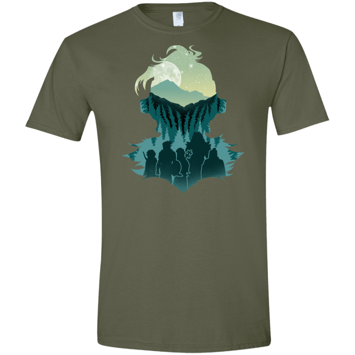 T-Shirts Military Green / S Team Slayer Men's Semi-Fitted Softstyle